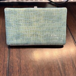 L. Erickson Turquoise Opera Wallet